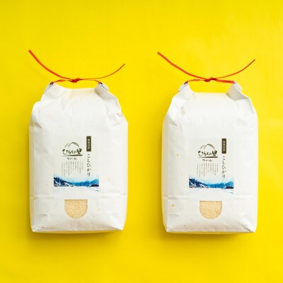 【2025年10月上旬発送】もっちり甘い!ひらくの里ファームの南魚沼産コシヒカリ　白米5kg×2袋