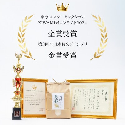 【令和7年産新米予約】きらめく大粒!ひらくの里ファームの南魚沼産新之助　白米2kg×5