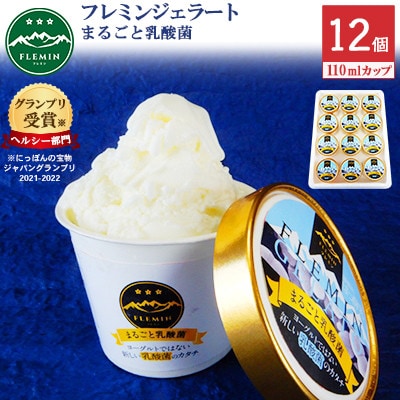 フレミンの【生きた乳酸菌がたっぷり】うおぬま乳酸菌ジェラート|110ml×12個(グランプリ受賞品)