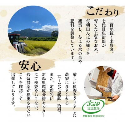 【のし付】令和5年産 5kg ごはんソムリエの南魚沼産コシヒカリ『庄治郎』100%塩沢産