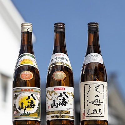 越後の名酒「八海山」3種Aセット720ml(普通酒、特別本醸造、新大吟醸)