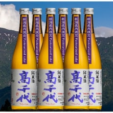 【新潟県内限定】高千代 純米酒 火入れ 紫 Pasteurized sake 720ml×6本