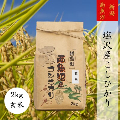 【令和4年産 】【新米】【高級】南魚沼しおざわ産こしひかり2kg(玄米)
