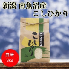【令和4年産 】南魚沼産こしひかり(精米)【3kg】