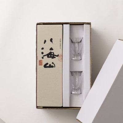 越後の名酒「八海山」 大吟醸 浩和蔵仕込【720ml】と冷酒グラス 70ml×2個セット