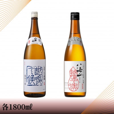 【季節限定品】純米大吟醸八海山しぼりたて原酒越後で候赤・八海山しぼりたて原酒越後で候青 一升瓶セット