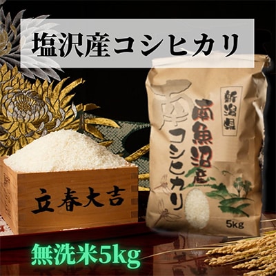 【毎月定期便】【高級】南魚沼しおざわ産こしひかり精米5kg(無洗米)全12回