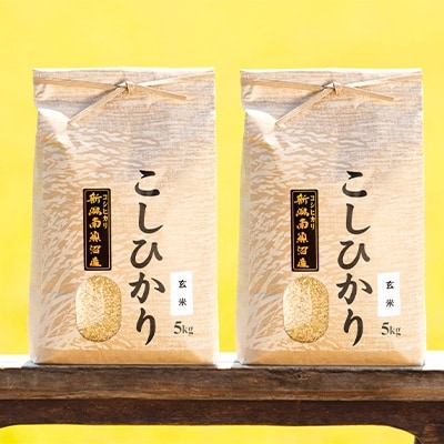 2022年3月発送開始『定期便』南魚沼産コシヒカリ(玄米)【5kg×2袋】全6回