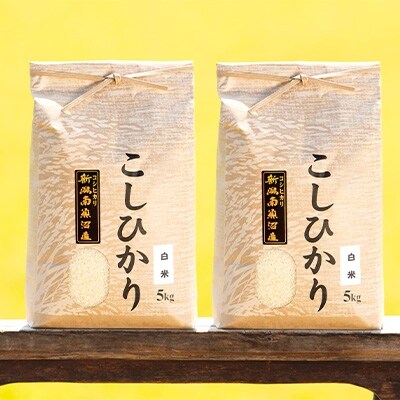 2022年5月発送開始『定期便』南魚沼産コシヒカリ(白米)【5kg×2袋】全3回