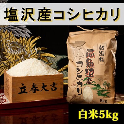 2023年9月発送開始『定期便』【高級】南魚沼しおざわ産こしひかり5kg(白米)全6回