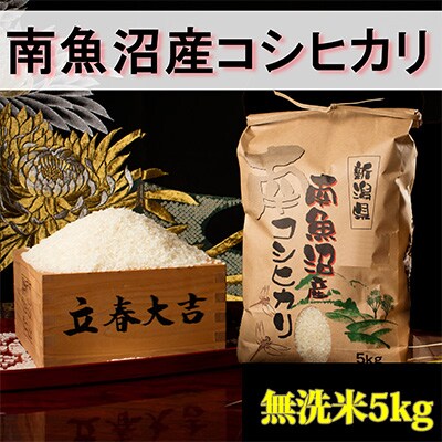 2023年2月発送開始『定期便』【高級】南魚沼産こしひかり5kg(無洗米)全3回
