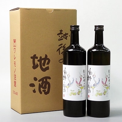青木酒造 鶴齢の梅酒 純米吟醸仕込み 720ml×2本