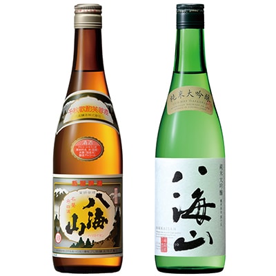 日本酒 八海山 清酒・純米大吟醸 720ml×2本セット