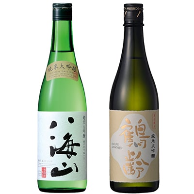 日本酒 八海山・鶴齢 純米大吟醸 720ml×2本セット