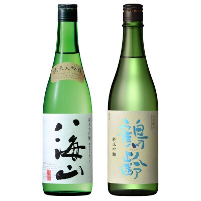 八海山 純米大吟醸・鶴齢 純米吟醸 720ml×各1本(計2本セット)