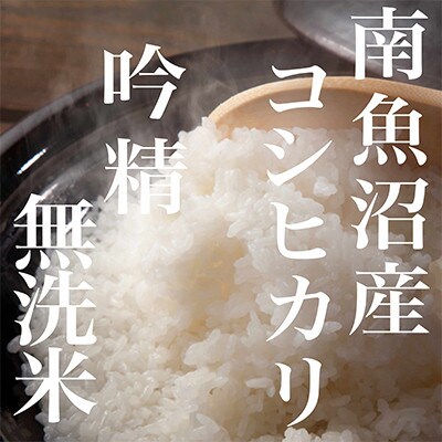 【発送月固定定期便】【6Kg】無洗米 吟精 南魚沼産コシヒカリ全9回