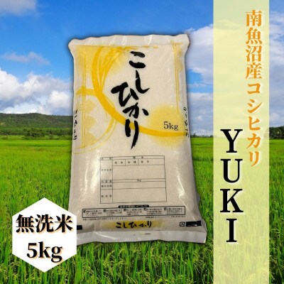 【毎月定期便】南魚沼産コシヒカリ「YUKI」(無洗米5kg)全9回