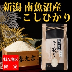 2023年5月発送開始『定期便』【厳選】南魚沼産コシヒカリ(無洗米5kg)全3回