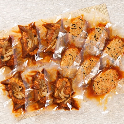 こだわり手作り自家製煮込みハンバーグ 170g×6個 &ひじき豆腐ハンバーグ160g×6個