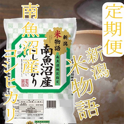 ふるさと納税 南魚沼市 【毎月定期便】南魚沼産こしひかり 精米 3kg全12回-