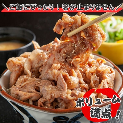 新潟県 南魚沼市 豚ロース照り焼き500g × 2パック 計1kg 野崎フーズ グルテンフリー 冷凍