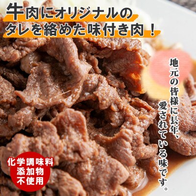 新潟県 南魚沼市 牛ニン肉スタミナ焼き 500g × 2パック 計1kg 野崎フーズ 冷凍 惣菜