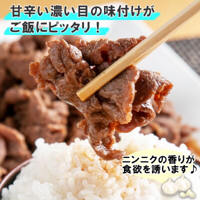 新潟県 南魚沼市 牛ニン肉スタミナ焼き 500g × 2パック 計1kg 野崎フーズ 冷凍 惣菜