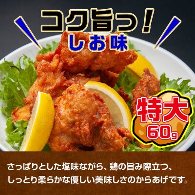 どでか味付けから揚げ うま塩味 500g×2パック  新潟県 南魚沼市