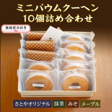 無地熨斗 バウムクーヘン ミニ 詰め合わせ セット 10個入り 八海山 さとや 新潟県 南魚沼市