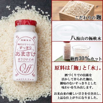 麹だけでつくったすっきりあまさけ 八海山 ノンアルコール 118g 20本 セット
