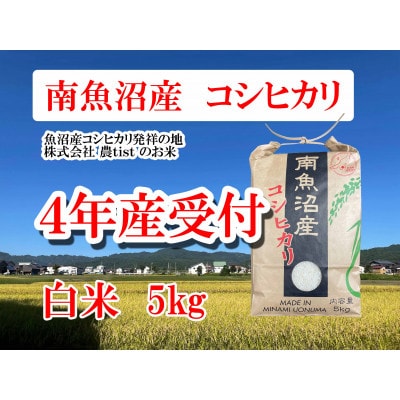【南魚沼産】コシヒカリ 白米 5kg 香り高く冷めてもおいしい農tistのお米
