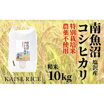 南魚沼産塩沢コシヒカリ【従来品種】(栽培期間中農薬不使用)精米10kg