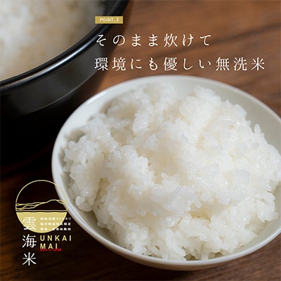 【毎月定期便】南魚沼産コシヒカリ「雲海米」無洗米5kg全12回