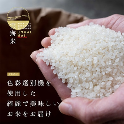 【毎月定期便】南魚沼産コシヒカリ「雲海米」玄米5kg全6回