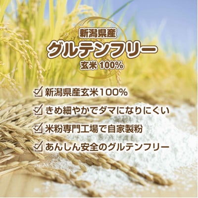 パンケーキ ミックス 玄米粉 200g×10袋 計2kg 小麦不使用 新潟県 南魚沼市