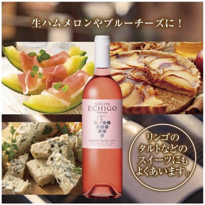 越後ワイン フルーティー ロゼ 750ml 2本セット 越後ワイナリーの甘口 魚沼ワイン