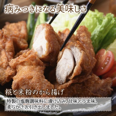 糀と米粉のから揚げ・手づくり餃子 各1パック 冷凍 新潟県 南魚沼市
