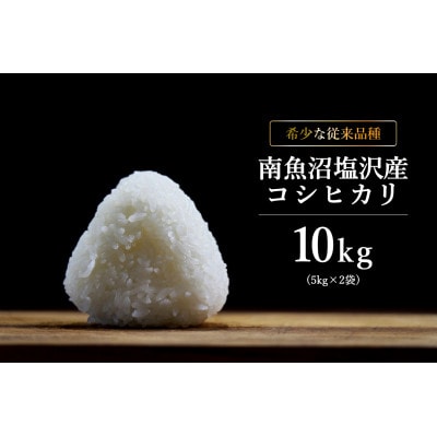 希少な南魚沼塩沢産従来コシヒカリ　精米10kg(5kg×2袋)