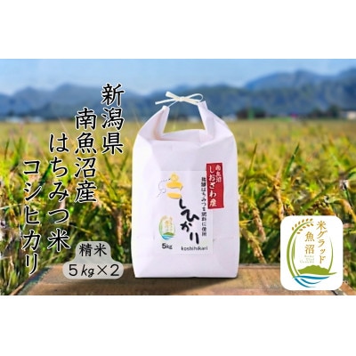 新潟県南魚沼産(塩沢地区)はちみつ米コシヒカリ 10kg※蜂蜜発酵液肥料栽培