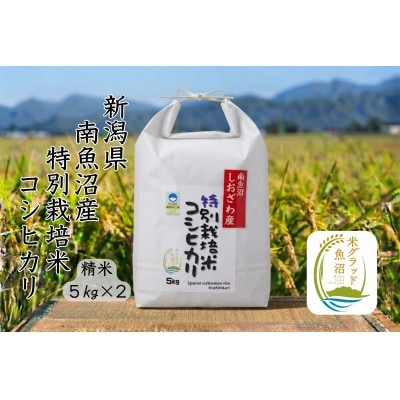 安心安全の新潟県南魚沼産特別栽培米コシヒカリ　10kg　新潟県認証