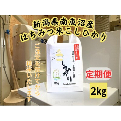 【毎月定期便】南魚沼塩沢産　はちみつ米コシヒカリ　2kg×全12回