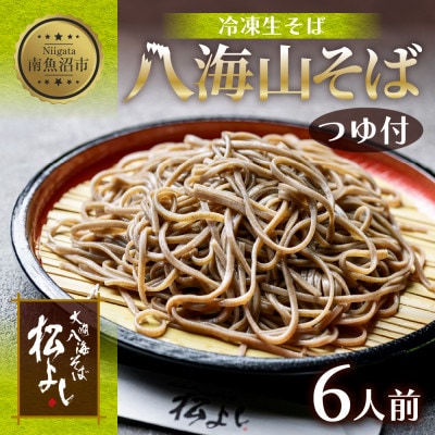 八海山そば 6人前(生そば160g×6)自家製のめんつゆ付き 新潟県 南魚沼市