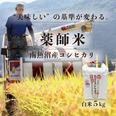 【令和8年新米予約】【南魚沼市食味コンテスト優秀賞】南魚沼産コシヒカリ 薬師米 白米5kg