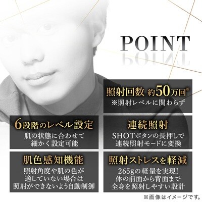 DR.HOME 0 (BLACK) 高級 家庭用 光美容器 日本製