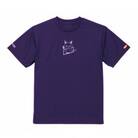 JTTA公認　卓球ユニフォーム【男女兼用(ドライ):Lサイズ】ねこ　パープル