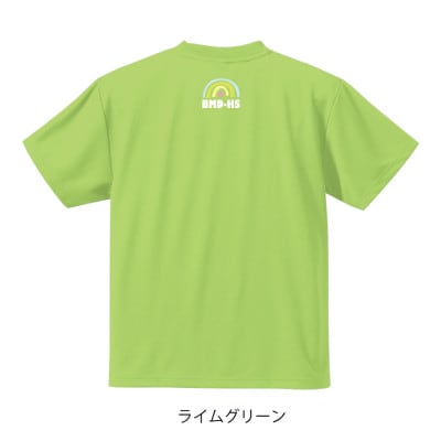 JTTA公認　卓球ユニフォーム【男女兼用(ドライ):Mサイズ】ネバーバックダウンB　ライム