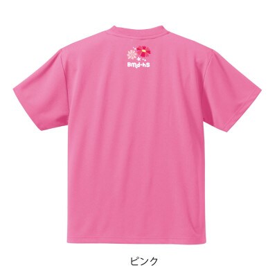 JTTA公認　卓球ユニフォーム【男女兼用(ドライ):Mサイズ】ネバーバックダウンA　ピンク