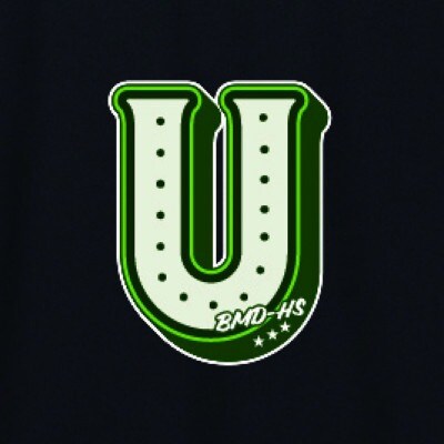 JTTA公認　卓球ユニフォーム【男女兼用(ドライ):160サイズ】アルファベット　U　ブラック