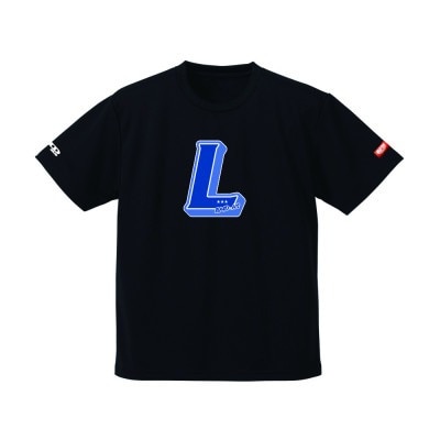 JTTA公認　卓球ユニフォーム【男女兼用(ドライ):XXLサイズ】アルファベット　L　ブラック