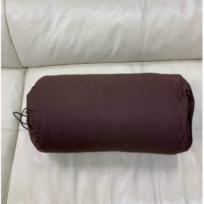 洗える2WAY羽毛寝袋とアイマスクset　収納ケース付き　(カラー:ブラウン)